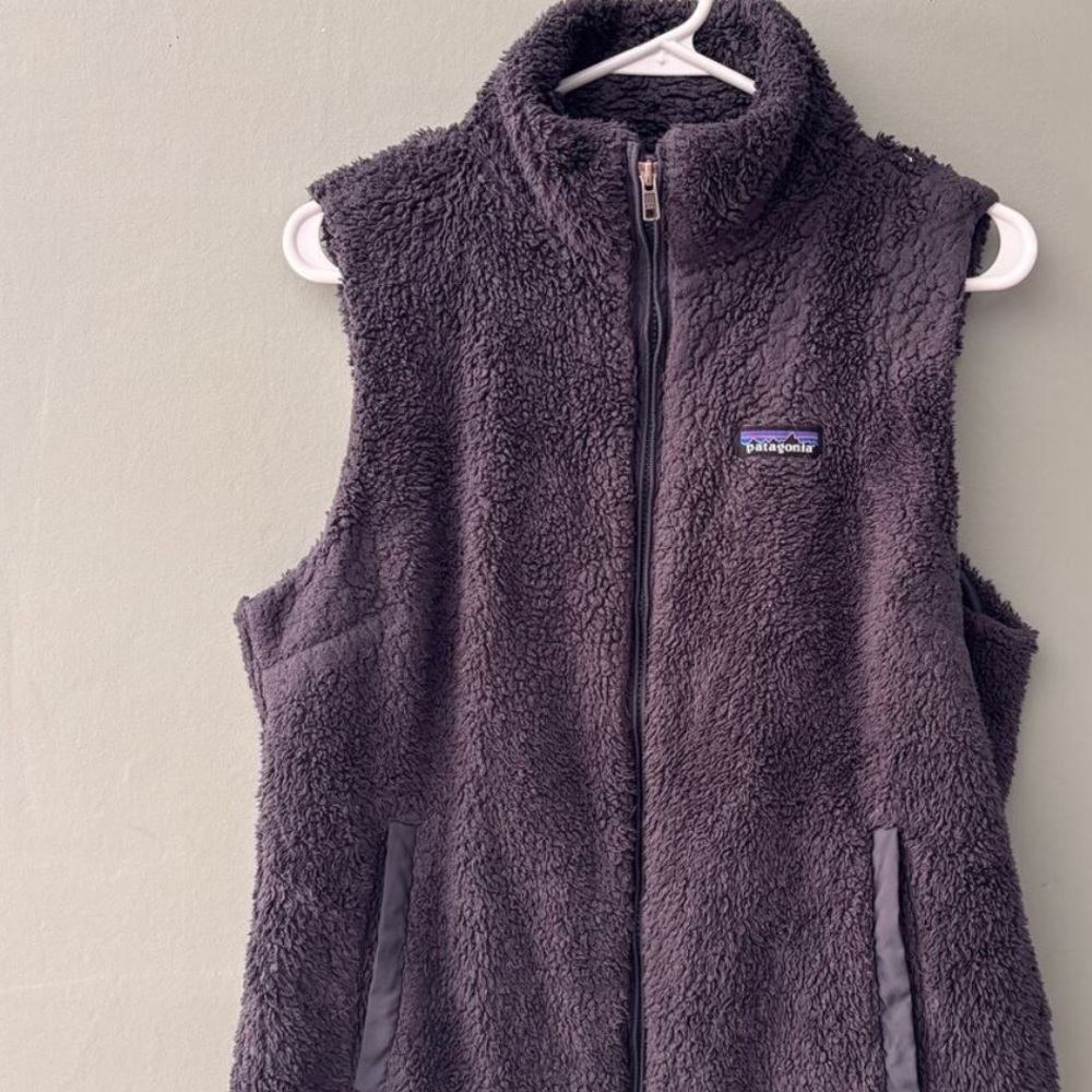Patagonia Los Gatos purple Fleece Vest women’s sz large